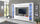 Parete Attrezzata Soggiorno 260x30x180 cm Maruska n°4 Bianco Lucido