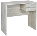 Scrivania Scrittoio 80x40x76 cm con 2 Cassetti in Melamina