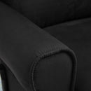 Poltrona Massaggiante e Reclinabile 78x84x101 cm con Funzione Riscaldante Nera