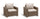 Set 2 Poltrone da Giardino 83x68x71,5h cm Keter California Cappuccino