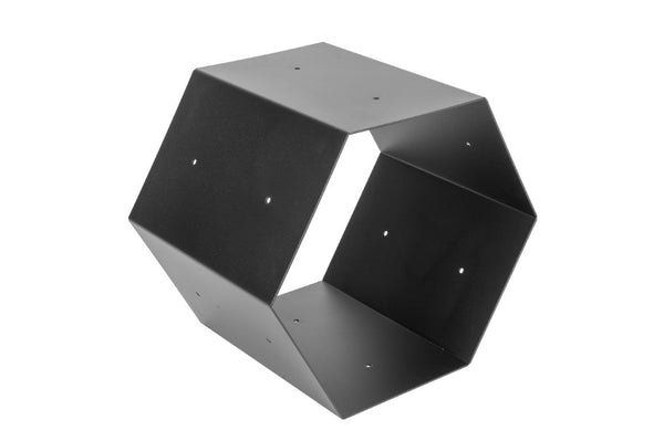 Portalegna per Camino 40x30x35cm in Ferro Verniciato Nero Opaco sconto