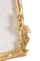 Cornice Flamingo 30x2,8x26 cm in Resina e Vetro Oro      