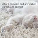 Cuccia Interno per Animali Domestici con cuscino Grigio marrone 57x46x17.5 cm 