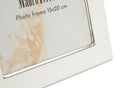 Cornice Molly 16x1,6x21,5 cm in Zinco e Vetro Bianco e Argento      