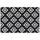 Tappeto da Esterno Reversibile 182x274 cm con Fantasia Geometrica Nero e Bianco