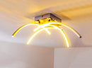Plafoniera con 4 Bracci a Led 36W Luce Calda Rizzetti