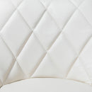 Set 2 Sgabelli Alti in Similpelle Imbottita Rizzetti Anshar Beige