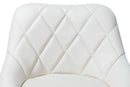 Set 2 Sgabelli Alti in Similpelle Imbottita Rizzetti Anshar Beige