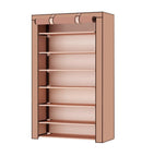 Scarpiera Salvaspazio 7 Ripiani 60x30x126 cm Rizzetti Marrone