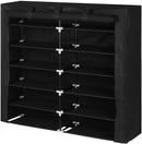 Scarpiera Salvaspazio 6 Ripiani 115x28x110 cm Rizzetti Nera