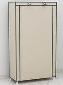 Scarpiera Salvaspazio 10 Ripiani 60x30x160 cm Rizzetti Beige