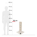 Albero Tiragraffi per Gatti H80 cm Rizzetti Dixie Bianco