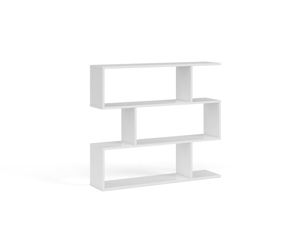 online Libreria Salvaspazio per Soggiorno 110x97x25 cm Rizzetti Bianca