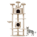 Albero Tiragraffi per Gatti H203 cm Rizzetti Rockfeller Beige