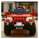 Macchina Elettrica per Bambini 2 Posti 12V Jepsen Fuoristrada 4x4 Rossa