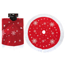 Copribase per Albero di Natale Ø89 cm in Tessuto Rizzetti Rosso