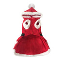 Vestito di Babbo Natale per Cani Femmina Rizzetti Rosso Varie Misure
