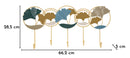Appendiabiti da Muro Polly 60,2x5x28,5 cm in Metallo Multicolor      