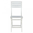 Sedia da Giardino Dalila 36x53x87 h cm in Legno Bianco