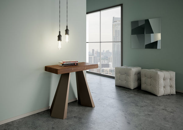 prezzo Consolle Allungabile 90-290x40x77 cm in Nobilitato Marrone