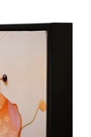 Dipinto su Tela Laccato Narcy A con Cornice 82x4x82 cm in Metallo e Abete e Tela      