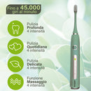 Spazzolino Sonico Elettrico Ricaricabile Kooper Identity Verde