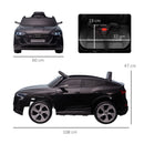 Macchina Elettrica per Bambini 12V con Licenza Audi E-Tron Sportback Nera