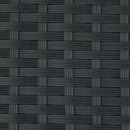 Panchina 2 Posti da Giardino 122x60x87 cm in Rattan Nera