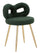 Sedia Mini Ilary Verde Ø40x67 cm in MDF e Spugna e Ferro e Poliestere Verde e Oro