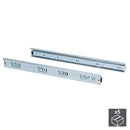 Kit Guide per Cassetti a Sfera 45 x 350 mm Estrazione Totale Zincato 5 Pezzi Emuca