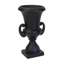 Portavaso resina nero opaco cm 48x48xh90