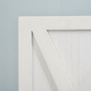 Paravento Separè 4 Ante per Interni 182x170 cm in Legno Bianco 