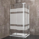 Box Doccia Angolare 70x120 cm in Cristallo Serigrafato 6mm H200 Rizzetti Milan