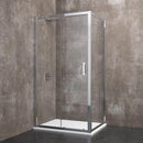 Box Doccia Angolare in Cristallo Trasparente 6mm H185 Rizzetti Picture Varie Misure