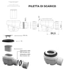Piatto Doccia in Pietra Bonussi Manila Bianco Varie Misure
