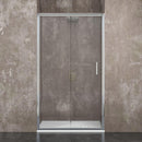 Porta Doccia in Cristallo Trasparente 6mm H185 Rizzetti Jay Varie Misure