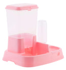 Distributore Automatico Cibo Animali con Abbeveratoio Rizzetti Mypet Rosa