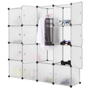 Armadio Guardaroba Modulare 16 Cubi Rizzetti Cube16 Bianco