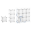 Armadio Guardaroba Modulare 9 Cubi Rizzetti Cube Bianco