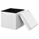 Pouf Panca Contenitore con Coperchio Rizzetti James Bianco