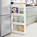 Carrello da Cucina in Polipropilene 54x12,5x103 cm 4 Ripiani Rizzetti Tiny