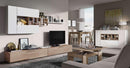 Credenza Mobile da Salotto 150x42x91 cm Rizzetti Giada Bianco e Legno