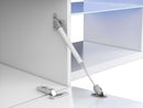 Mobile TV 150x41x43 cm con LED Integrati Rizzetti Charme Bianco Lucido