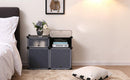 Mobile Modulare 4 Scomparti Rizzetti Madame Nero con Decorazione
