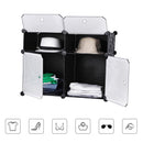 Mobile Modulare 4 Scomparti Rizzetti Madame Nero con Decorazione