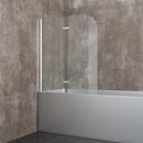 Sopravasca 120 cm in Cristallo Trasparente 6mm H140 Rizzetti Arca