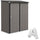 Casetta da Giardino 161,5x94,5x196 cm Porta Attrezzi con Catenaccio in Acciaio Grigio Chiaro