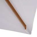 Ombrellone da Giardino con Copertura Rimovibile 2x3m in Legno Laccato Bianco