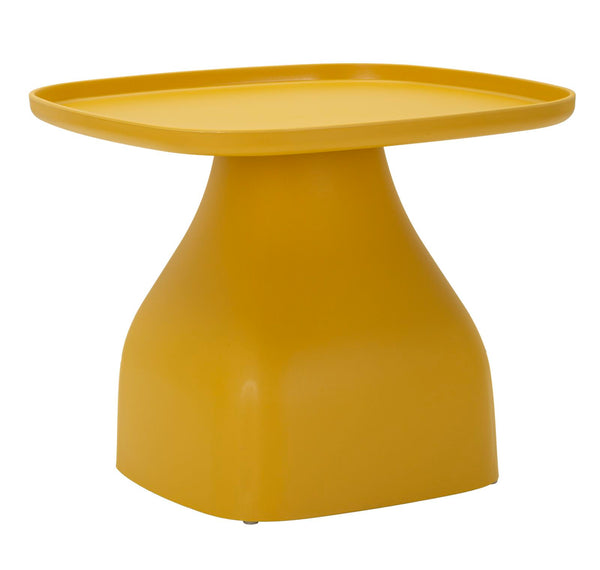 sconto Tavolinetto Gea Giallo 48x48x38 cm in Polipropilene Giallo