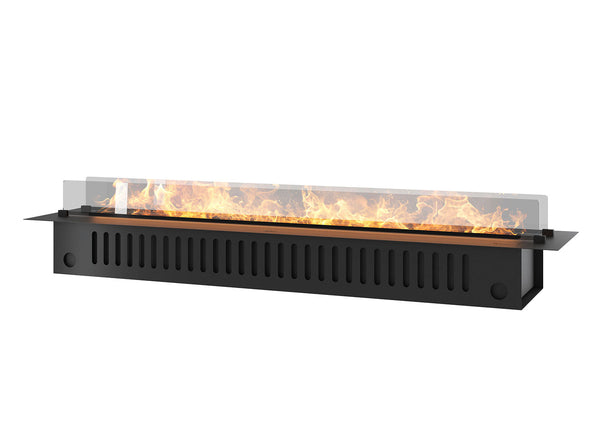 sconto Camino a Vapore Elettrico da Incasso 180x48,5x33 cm Invapo con LED RGB Nero